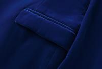 Chaqueta de terciopelo para hombre, abrigo deportivo ajustado, color sólido - details 8