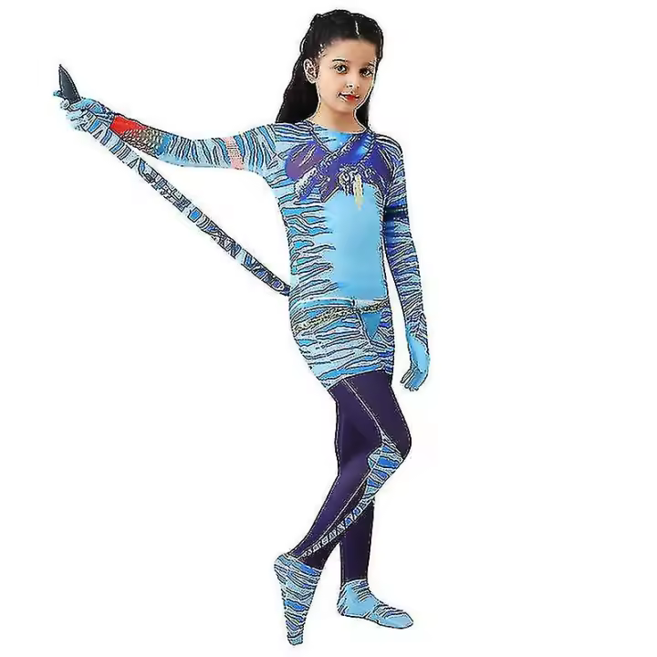 Avatar el camino del agua disfraces de Cosplay para niños y adultos, conjuntos de escenario, trajes de superhéroe, Leggings - 1