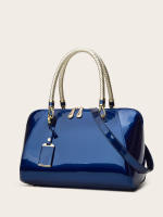 Bolsa de almohada de charol 2025 primavera y verano nuevo bolso brillante bolso nupcial moda de alta gama de un solo hombro oblicuo span bolso de las mujeres. - details 8