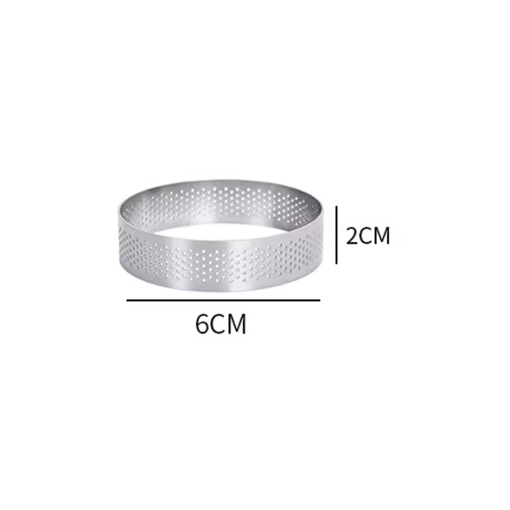 Molde de Pastel en Forma de Tarro 2/5/10Pcs Perforado para Hornear Pastelería - 1