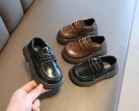 Zapatos de Cuero Negro Moda Clásica para Bodas y Fiestas Suela Gruesa Adecuados para Niños y Niñas - details 1