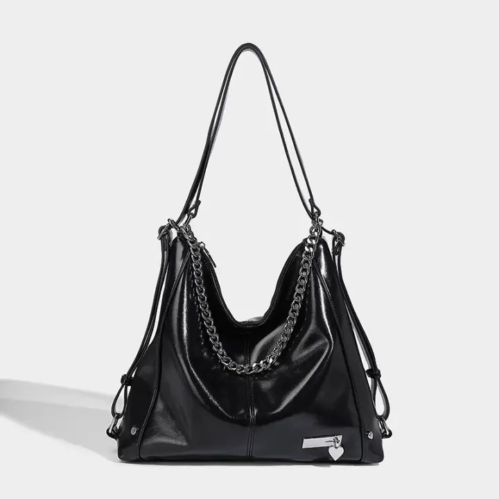Bolso Bolso de mano multiusos para mujer Bolso de cadena de plata de verano Mochila Bolso de hombro práctico dulce y fresco - 1