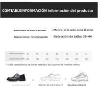 Cuero de un pedal cubierta de pie transpirable vestido de negocios de tacón plano zapatos de cuero pequeños casuales británicos - details 7