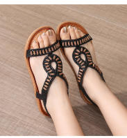 Sandalia Plana Mujer 2025 Punta Redonda con Cristales - Diseño Transpirable Boho Chic, Zapatos de Verano Cómodos para Playa, Fiesta y Diario, Moda Primavera-Verano - details 29