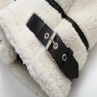 2024 otoño nueva ropa de mujer estilo europeo y americano Casual piel de una pieza lana de cordero contraste Color chaqueta cálida de felpa - details 7