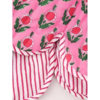 BUNO-Nueva chaqueta informal de algodón acolchada con estampado floral y cuello redondo para mujer, abrigo elegante de manga larga con botones y abertura - details 7