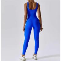 Ropa de baile de yoga de una pieza sin costuras para mujer Mono ajustado acanalado - details 2