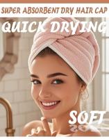 Nuevo paño grueso de doble capa para el cabello, toalla de secado rápido, gorro de ducha, gorros secadores de pelo de microfibra Ultra absorbentes - details 0
