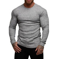 Jersey clásico de cuello alto para hombre, Jersey de punto con tejido acanalado, ajustado, color negro, para primavera y otoño, nueva moda - details 11