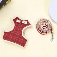 Conjunto de arnés y correa para gato y conejo a cuadros clásicos, arneses transpirables para mascotas con lazo para conejito, gatito, accesorios para conejos, ropa - details 8