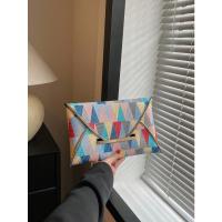 Glovento - Bolsos para Mujer Cuadrados, Estampado Geométrico, Decoración Metálica, Moderno y Elegante - details 2