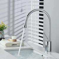 Grifo de lavabo de baño nórdico cromado, Palanca única, caño 360, mezclador de agua fría y caliente de latón Moder, grifo de fregadero para cocina - details 5