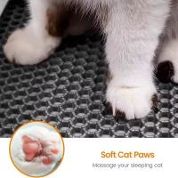 Esterilla antideslizante de doble capa para arena de gato, caja de arena grande con filtro, resistente al desgaste, impermeable - details 2