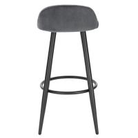 Taburete de Terciopelo Silla de Barra de Cocina con Resalto Mueble de Barra de Alta Comodidad - details 2