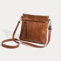 Unisex Sólido - Bolso de mensajero genuino de color - Cremallera, Forro de poliéster, Estilo urbano, Crossbody informal - details 6