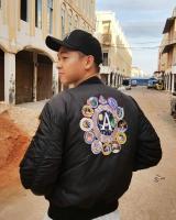 Chaqueta de vuelo de bombardero de invierno Vintage MA-1 APOLLO ropa de calle para hombre ropa de calle cálida Varsity Hip Hop jugador de béisbol piloto USAF - details 4