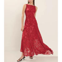 Vestidos con tirantes y cuello en V para mujer, vestido largo plisado de cintura alta, elegante, sin mangas, sin espalda, con estampado amarillo, batas de trabajo de verano - details 3