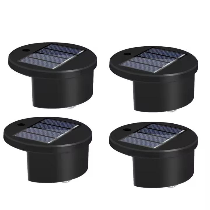 Paquete de 4 luces de borde de piscina con energía Solar para piscinas enterradas, decoraciones de piscina inalámbricas impermeables sobre el suelo - 1