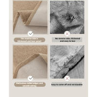 Mantel Rectangular 3 en 1 Impermeable-Antimanchas-Antipolvo Estilo Minimalista Sofisticado para Mesas de Centro y Cena Decoración Moderna con Textura de Algodón y Lino Fácil Mantenimiento - details 3