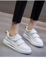 Deportes de moda para mujer con tenis con cordones, zapatos casuales blancos - details 0