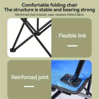 Silla Plegable De Ocio Al Aire Libre, Silla Plegable Portátil Con Reposabrazos Para Pesca, Camping Y Playa - details 7