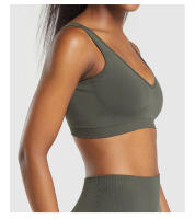 Sujetador deportivo sin costuras para mujer, ropa interior de licra, elástica, transpirable, mejora el pecho, para el día a día, novedad - details 24