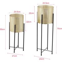 Soporte de Metal para Plantas 2 Piezas Tamaño 50 x 21 x 21 cm y 70 x 24 x 24 cm - details 2