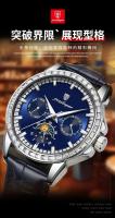 Cinturón de lujo de marca suiza Reloj para hombre Reloj multifuncional de moda - details 1