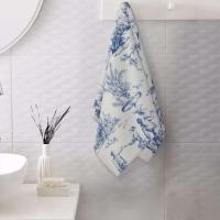 Toile De Jouy Toalla Algodón Francés Azul Marino Baño Ducha Deportes Yoga Toallas - details 70