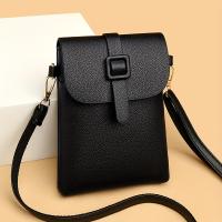 Bolso Cruzado para Hombres Versátil Bolso de Hombro Sencillo de Color Sólido con Tapa - details 0