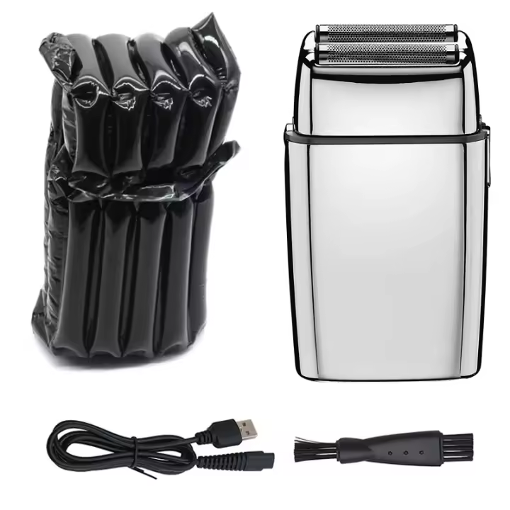 Cordless Metal Rechargeable Hair & Beard Electric Shaver For Men Powerful Electric Razor Head Bald Shaving Machine Wet Dry - 1