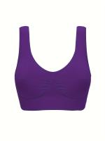 Sujetadores Deportivos Inalámbricos, 3 piezas, Sujetador De Tanque Elástico Cómodo Y Transpirable, Lencería Y Ropa Interior Para mujer - details 24