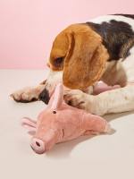 Juguete De Mordedor Resistente Para Perros Diseño De Cerdo Lindo Juguetes Interactivos Para Mascotas Material De Peluche - details 0