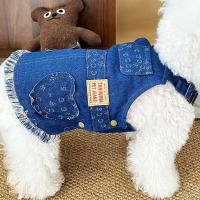 All Seasons Unique Dog Denim Dress Lightweight Pet Apparel Cute Puppy Vest Soft Adjustable Dog Shirts Clothes Pet Costumes - details 1