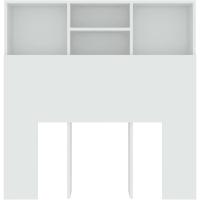Pared Dormitorio Estantería Habitación Libros Decoraciones Blanco 100x19x103,5 cm - details 1