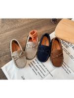 Mocasines planos de tela con lazo Simple para niños, zapatos de princesa de estilo minimalista, antideslizantes y resistentes al desgaste, novedad de 2024 - details 1