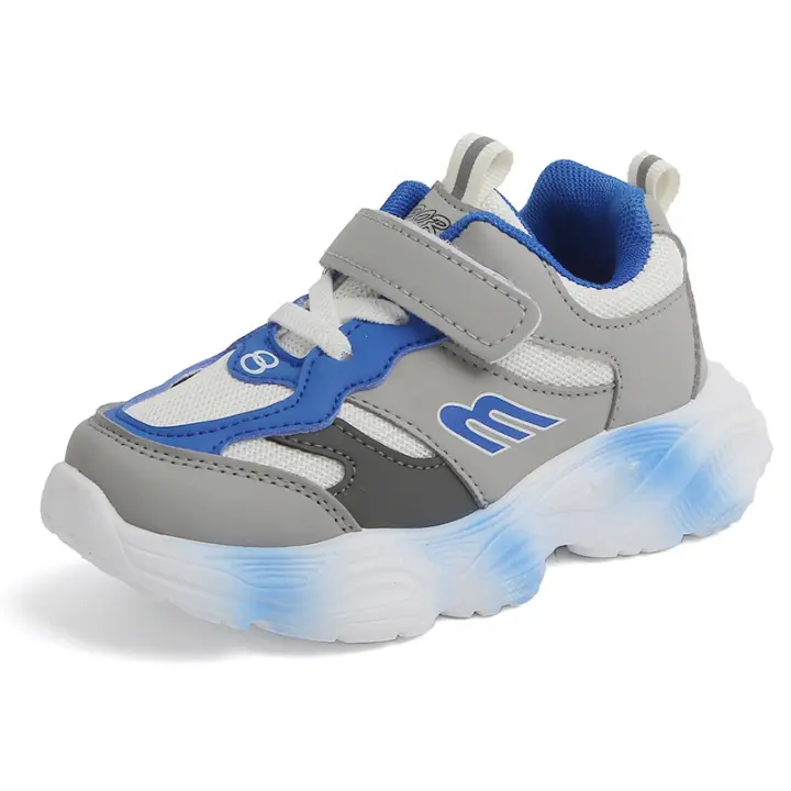 Zapatos Deportivos informales de malla para niños y niñas, zapatillas transpirables para correr, gradiente colorido, suela suave - 1