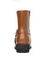 Botas con cremallera lateral de punta retro británica - details 13
