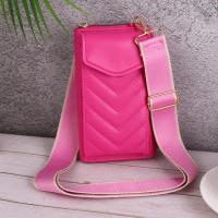 Bolso móvil multifuncional en forma de V, gran capacidad, color sólido, bolso cruzado versátil para mujer - details 3