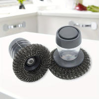 Cepillo de Limpieza Multifuncional con Esponjas de Acero Inoxidable 1pc Muebles y Baño Cepillo de Dishwashing con Bolas de Alambre - details 0