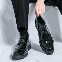 Producto más vendido 2025, zapatos de vestir de oficina de cuero genuino para hombre, estilo clásico italiano de lujo, Oxford - details 8