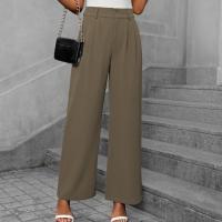 Pantalones de oficina de cintura alta y pierna recta para mujer para otoño - details 20