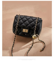 Bolso de cadena de rombo de viento fragante pequeño con bola dorada Bolso bandolera de gran capacidad versátil de moda de alta gama Bolso de hombro de nicho francés - details 8
