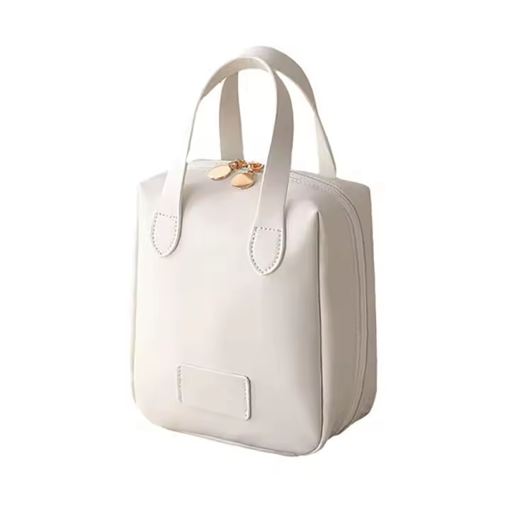 Bolsa de maquillaje portátil para mujer, bolsa de cosméticos de almacenamiento multicapa de mano, estuches de maquillaje - 1