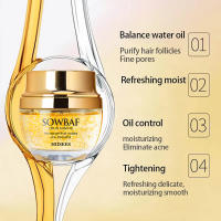 Crema de colágeno de caracol dorado de 24K, hidratante y cuidado de la piel, Control de aceite esencial, producto de belleza Facial formulado para mujeres - details 1