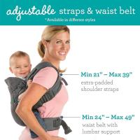 Mochila portabebés Flip Advanced 4 en 1, Ergonómica, Convertible, Cara hacia dentro y hacia fuera, Delantera y trasera, Portabebe para Bebe entre 3,6-14,5 kg, posición para niños pequeños en crecimiento con correas, soporte para la cabeza - details 1