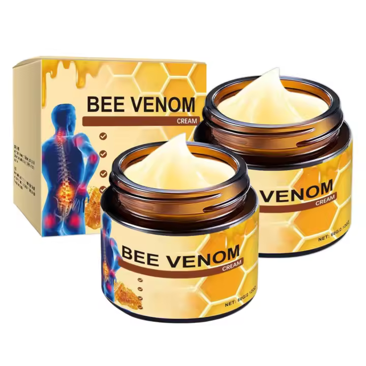 Gel OSFRIAGE 2025, ungüento profesional de abeja, crema de abeja, crema para articulaciones y huesos con veneno de abeja para espalda, rodilla, manos, cuello y pies -60G (2 uds.) - 1