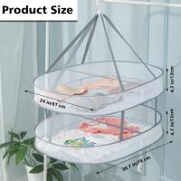 Perchero de Secado de Suéteres Plegable de Malla Secador de Ropa Largo para Interiores y Exteriores - details 1