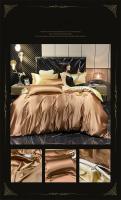 Juego de cama de seda Mulberry, Funda nórdica de seda con sábanas de tamaño Queen, Juego de cama King - details 26