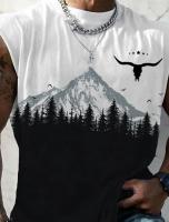 Chaleco sin mangas con estampado de Slugger muscular para hombre, camisa con logo de Coyote impreso, top deportivo transpirable de secado rápido para las cuatro estaciones, 2023 - details 8